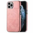 For iPhone 11 Pro Max Skin-Feel Electroplating TPU Shockproof Phone Case(Pink) - 1