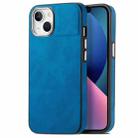 For iPhone 13 Skin-Feel Electroplating TPU Shockproof Phone Case(Blue) - 1