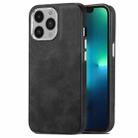 For iPhone 13 Pro Skin-Feel Electroplating TPU Shockproof Phone Case(Black) - 1