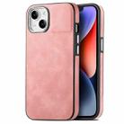 For iPhone 14 Skin-Feel Electroplating TPU Shockproof Phone Case(Pink) - 1