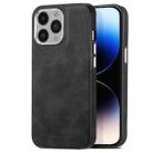 For iPhone 14 Pro Skin-Feel Electroplating TPU Shockproof Phone Case(Black) - 1