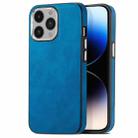 For iPhone 14 Pro Skin-Feel Electroplating TPU Shockproof Phone Case(Blue) - 1