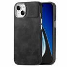 For iPhone 15 Skin-Feel Electroplating TPU Shockproof Phone Case(Black) - 1