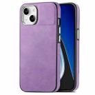 For iPhone 15 Skin-Feel Electroplating TPU Shockproof Phone Case(Purple) - 1