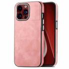 For iPhone 15 Pro Skin-Feel Electroplating TPU Shockproof Phone Case(Pink) - 1