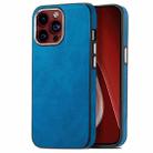 For iPhone 15 Pro Skin-Feel Electroplating TPU Shockproof Phone Case(Blue) - 1