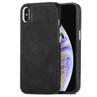 For  iPhone XS Max Skin-Feel Electroplating TPU Shockproof Phone Case(Black) - 1