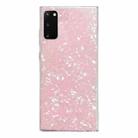 For Samsung Galaxy S20 Shell Pattern TPU Protective Phone Case(Pink) - 1