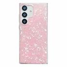 For Samsung Galaxy A55 5G Shell Pattern TPU Protective Phone Case(Pink) - 1