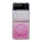 For Samsung Galaxy Z Flip4 Magsafe Glitter TPU Phone Case(Pink) - 1