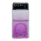 For Samsung Galaxy Z Flip4 Magsafe Glitter TPU Phone Case(Purple) - 1