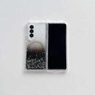 For Samsung Galaxy Z Fold3 Magsafe Glitter TPU Phone Protective Case(Black) - 1