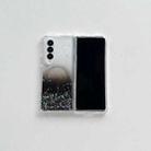 For Samsung Galaxy Z Fold4 Magsafe Glitter TPU Phone Protective Case(Black) - 1