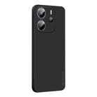 For Redmi Note 14 4G 163.25mm PINWUYO Sense Series Liquid Silicone TPU Phone Case(Black) - 1