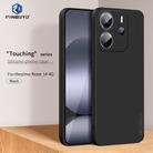 For Redmi Note 14 4G 163.25mm PINWUYO Sense Series Liquid Silicone TPU Phone Case(Black) - 2