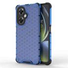 For OnePlus Nord CE3 Shockproof Honeycomb Phone Case(Blue) - 1