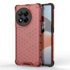 For OnePlus 11R 5G Shockproof Honeycomb Phone Case(Red) - 1