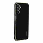 For Samsung Galaxy A34 5G ENKAY Hat-Prince Precise Hole Electroplated TPU Shockproof Phone Case(Black) - 1