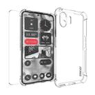 For Nothing Phone 2 ENKAY Transparent TPU Shockproof Phone Case with Glass Film - 1