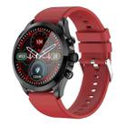ET440 1.39 inch Color Screen Smart Silicone Strap Watch,Support Heart Rate / Blood Pressure / Blood Oxygen / Blood Glucose Monitoring(Red) - 1