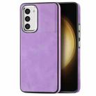 For Samsung Galaxy S23 5G Skin-Feel Electroplating TPU Shockproof Phone Case(Purple) - 1