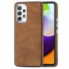 For Samsung Galaxy A52 4G/5G Skin-Feel Electroplating TPU Shockproof Phone Case(Browm) - 1