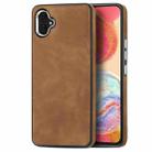 For Samsung Galaxy A04e Skin-Feel Electroplating TPU Shockproof Phone Case(Browm) - 1