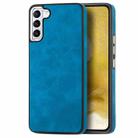 For Samsung Galaxy A03 166mm Skin-Feel Electroplating TPU Shockproof Phone Case(Blue) - 1
