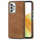 For Samsung Galaxy A33 5G Skin-Feel Electroplating TPU Shockproof Phone Case(Browm) - 1