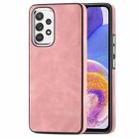 For Samsung Galaxy A23 5G Skin-Feel Electroplating TPU Shockproof Phone Case(Pink) - 1