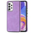 For Samsung Galaxy A23 5G Skin-Feel Electroplating TPU Shockproof Phone Case(Purple) - 1