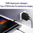35W USB-C / Type-C + USB Charger Supports PPS / PD Protocol with Dual Type-C Cable, UK Plug - 5