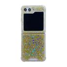 For Samsung Galaxy  Z Flip5 Glitter Sequins Epoxy TPU Phone Case(Golden) - 1