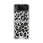 For Samsung Galaxy Z Flip4 Leopard Glitter Sequins TPU Phone Case(Black) - 1