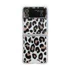 For Samsung Galaxy Z Flip3  Leopard Glitter Sequins TPU Phone Case(Black) - 1