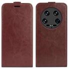 For Xiaomi 14 Ultra R64 Texture Vertical Flip Leather Phone Case(Brown) - 1