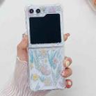 For Samsung Galaxy Z Flip5 Fresh Small Floral Epoxy TPU Phone Case(Pink Flowers 3) - 2