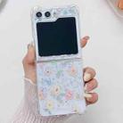 For Samsung Galaxy Z Flip5 Fresh Small Floral Epoxy TPU Phone Case(Hand-painted Flowers 2) - 2