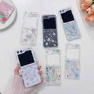For Samsung Galaxy Z Flip3  Fresh Small Floral Epoxy TPU Phone Case(Pink Flowers 3) - 4