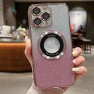 For iPhone 11 Pro Max Gradient Glitter Electroplating MagSafe TPU Phone Case(Rose) - 1