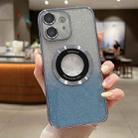 For iPhone 11 Gradient Glitter Electroplating MagSafe TPU Phone Case(Blue) - 1