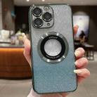 For iPhone 11 Pro Gradient Glitter Electroplating MagSafe TPU Phone Case(Green) - 1