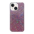 For iPhone 15 Glitter Sequins Epoxy TPU Phone Case(Pink) - 1