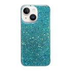 For iPhone 15 Glitter Sequins Epoxy TPU Phone Case(Green) - 1