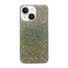 For iPhone 15 Glitter Sequins Epoxy TPU Phone Case(Gold) - 1