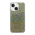 For iPhone 15 Plus Glitter Sequins Epoxy TPU Phone Case(Golden) - 1