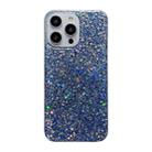 For iPhone 16 Plus Glitter Sequins Epoxy TPU Phone Case(Blue) - 1