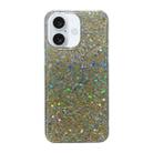 For iPhone 16 Plus Glitter Sequins Epoxy TPU Phone Case(Gold) - 1