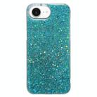 For iPhone 16e Glitter Sequins Epoxy TPU Phone Case(Green) - 1
