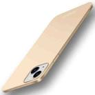 For iPhone 15 PINWUYO Micro-Frosted PC Ultra-thin Hard Phone Case with Magsafe Magnetic Ring(Gold) - 1